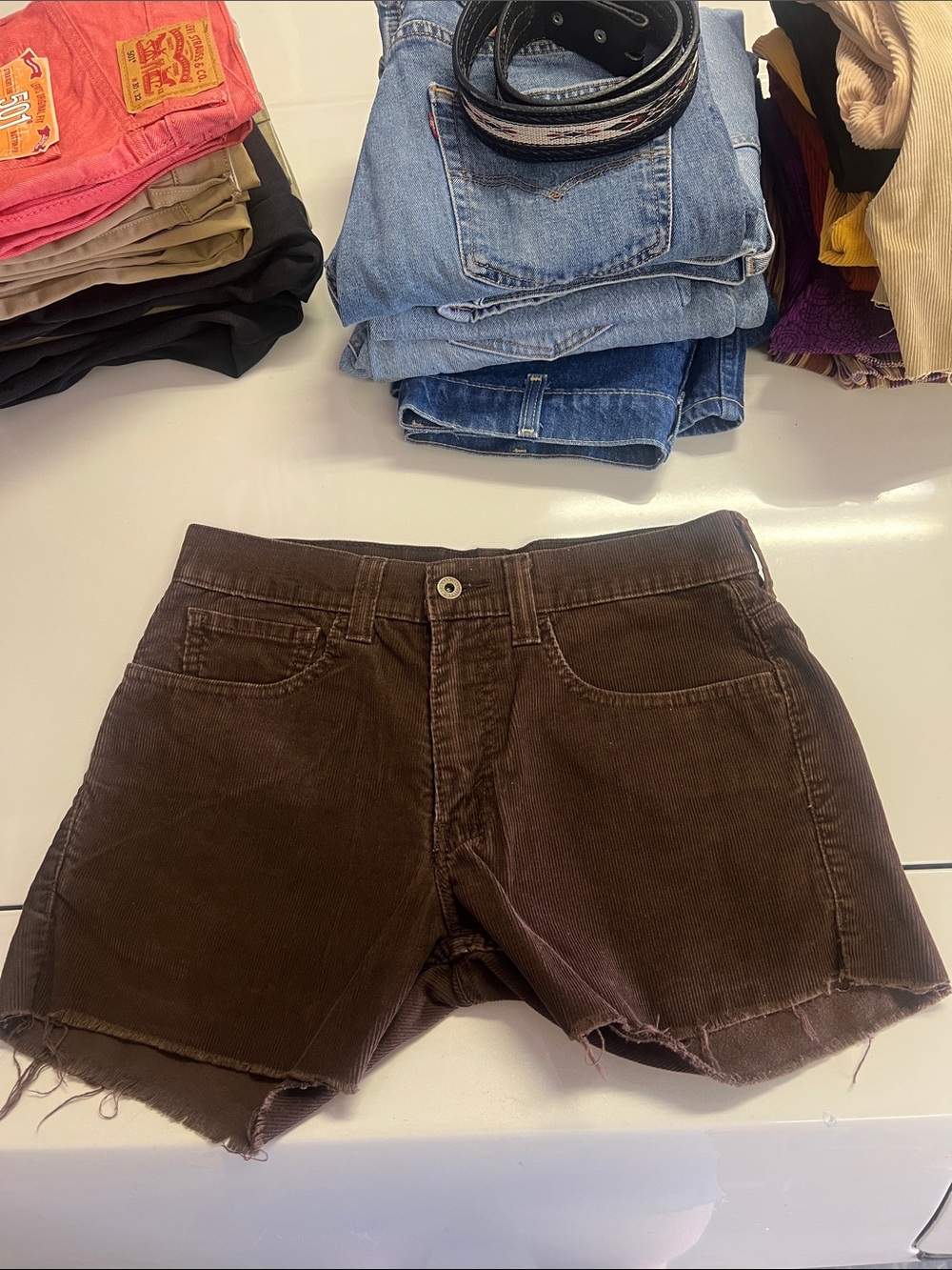 Levi 511 Chocolate Brown Men’s Corduroy Pants (Cropped Shorts), Originally 30x30